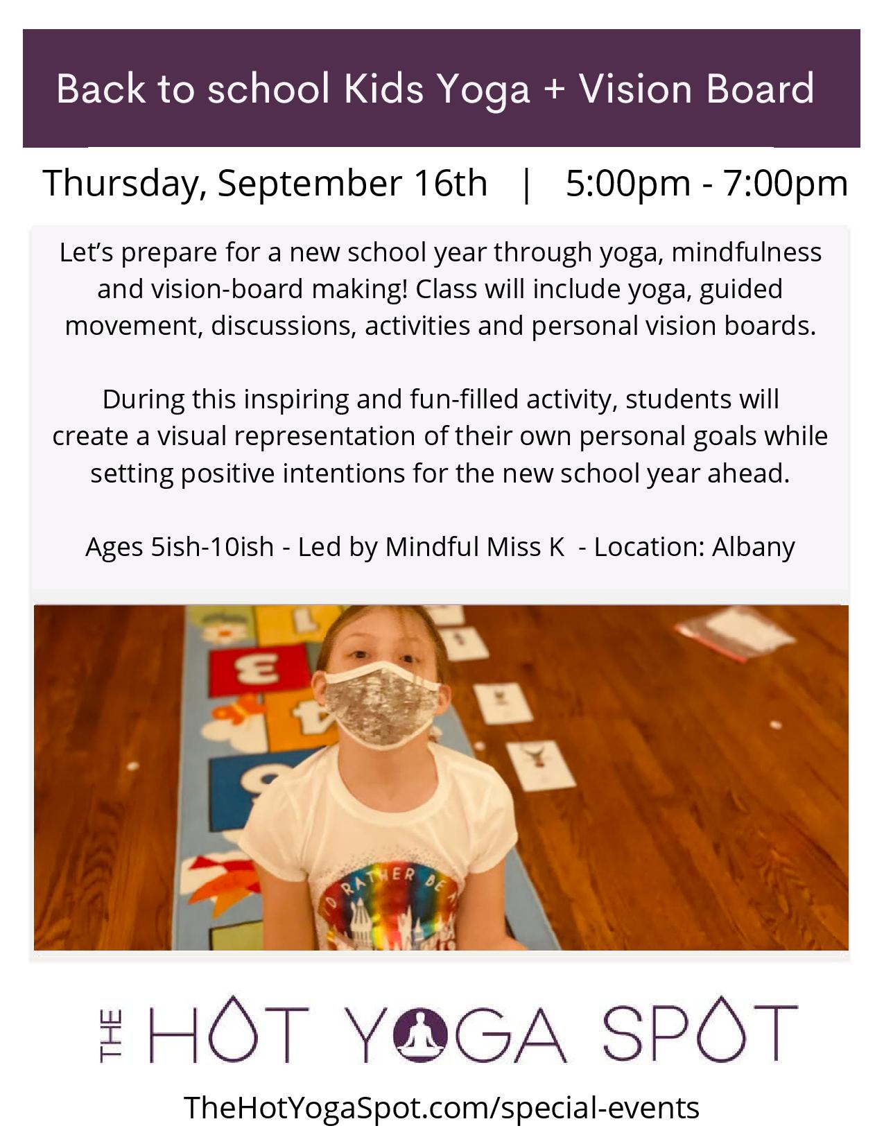 Back to School Kids Yoga & Vision Board Making Workshop - MINDFUL MISS ...